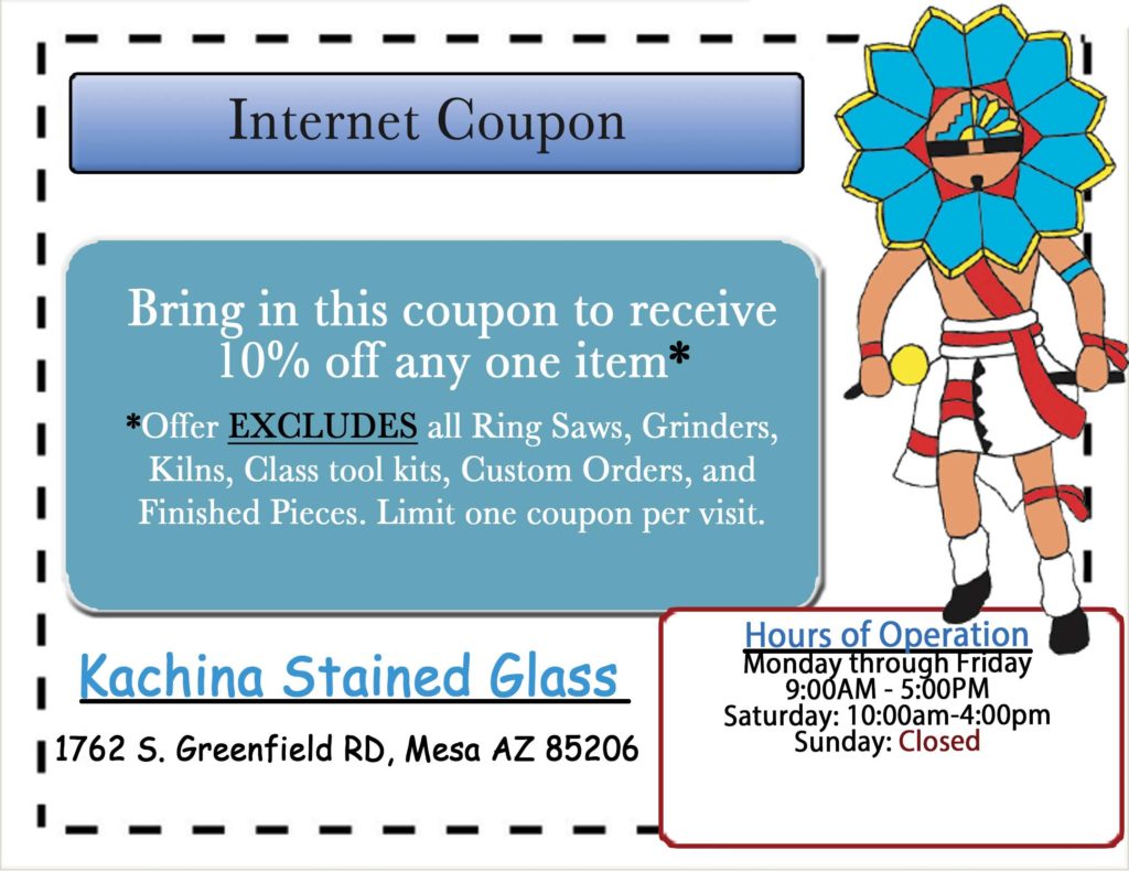Coupon Kachina Stained Glass